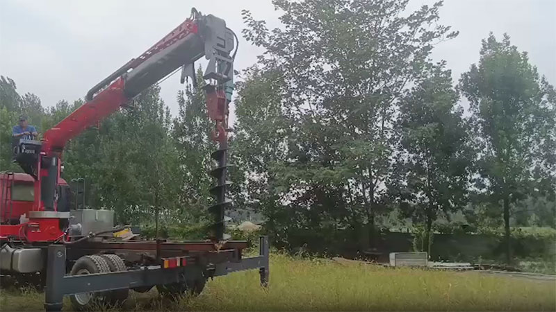 Camión pluma de 8T SST8S4; Grúa montada sobre camión