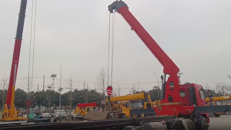 Camión pluma de 16T SST16S5; Grúa montada sobre camión